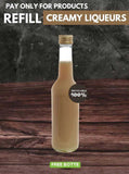 Refill Creamy Liqueurs - Free Recycled Glass Bottle