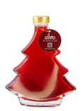 Raspberry Vodka in Round Christmas Tree Shaped Glass Bottle - 200ml - 15%vol