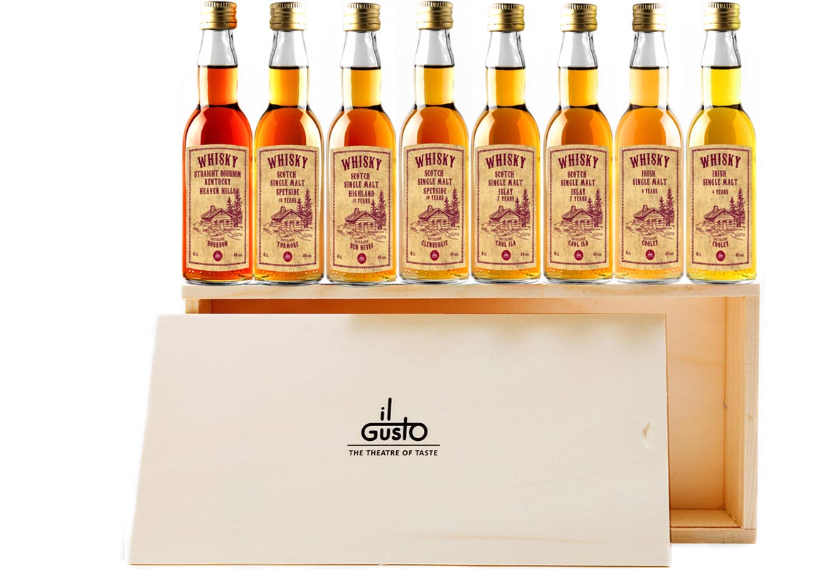 Miniature Whisky Gift Set ( Pack of 8 x 40ml ) – IL GUSTO UK