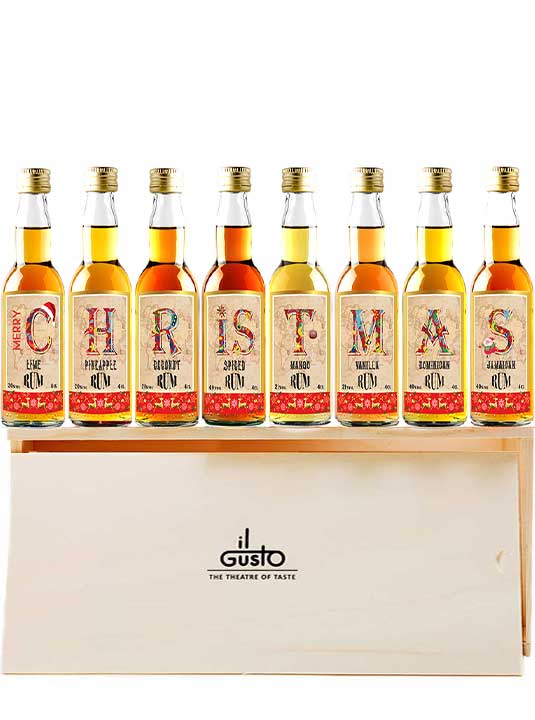 Christmas Gift GUSTO Tasting 40ml - - – Set UK Rum of Pack each 8 IL